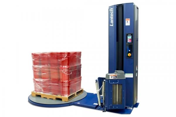 equipment stretch wrapper lantech ql 400 semi auto red shorr packaging