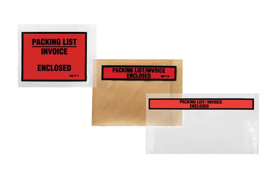 labels packing list envelopes clear printed