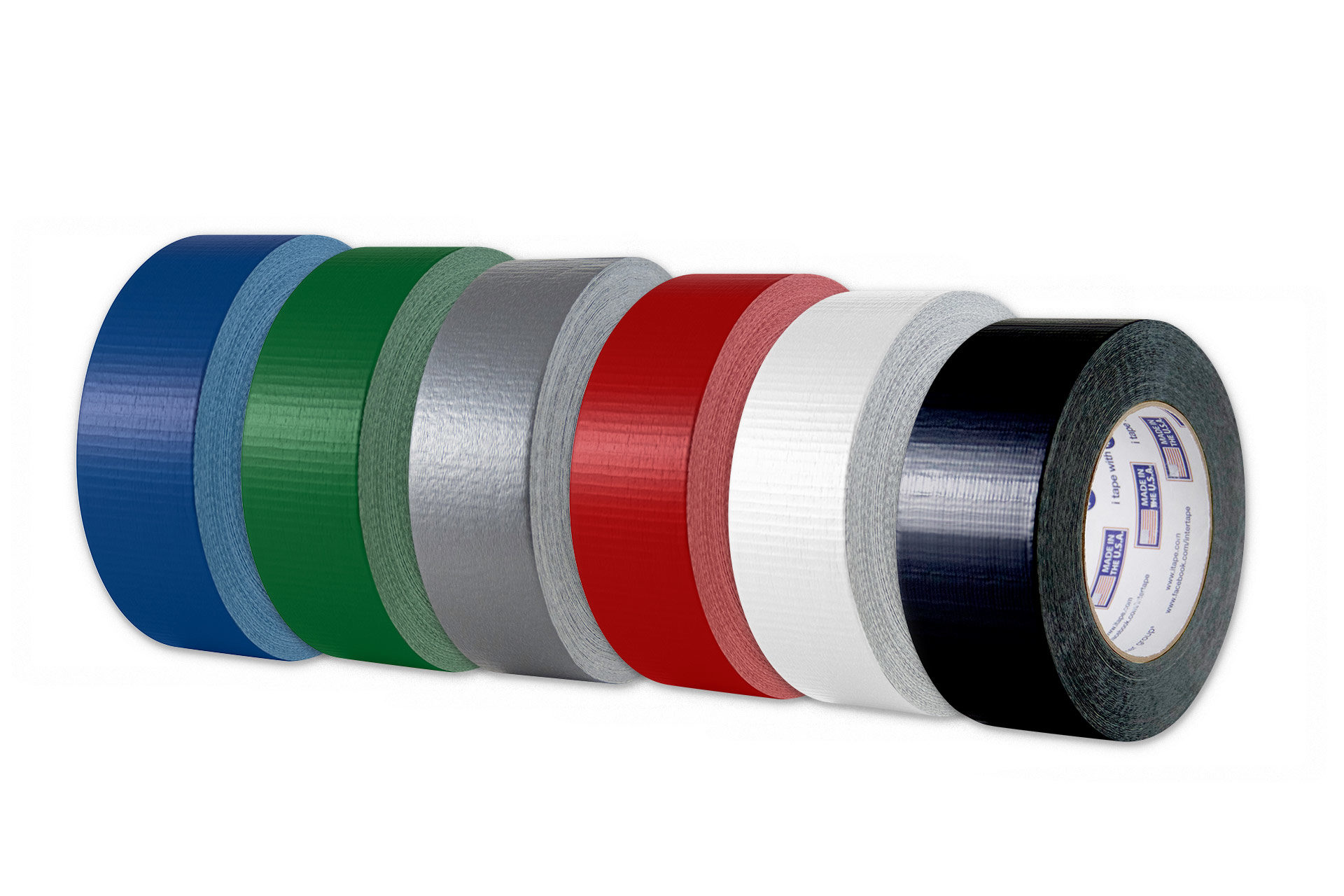 tape ipg duct cloth blue black green red white silver